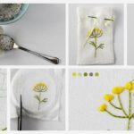 Scented sachets with a floral embroidery DIY tutorial