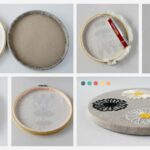 Finishing Embroidery hoop with glue. Two ways to frame embroidery in a hoop with adhesive method