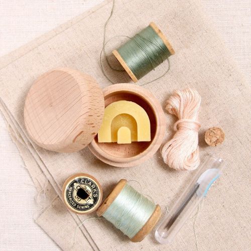 Beeswax thread conditioner on Etsy