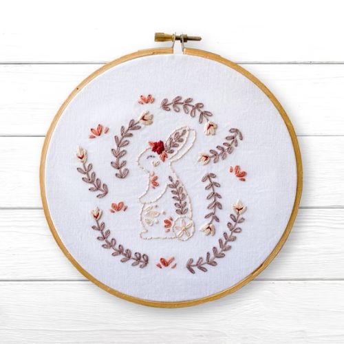 Bunny Folk Animal Pattern on Etsy