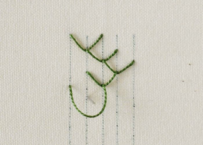 Double point de plume Étape 8