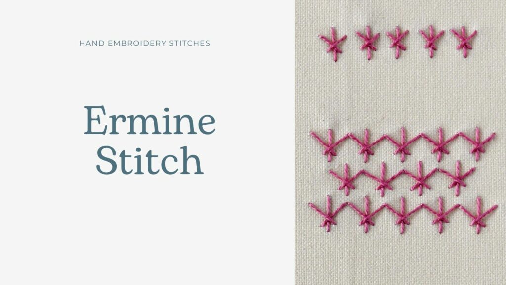 Broderie au point d’hermine