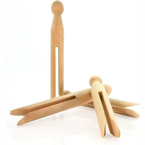 Round Wooden Dolly Pegs on Amazon