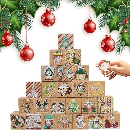 Kraft Paper Christmas Cardboard Boxes on Amazon