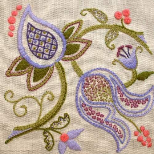 Crewel Stickerei Stichmuster pdf Anleitung von ShirleyStitcher auf Etsy