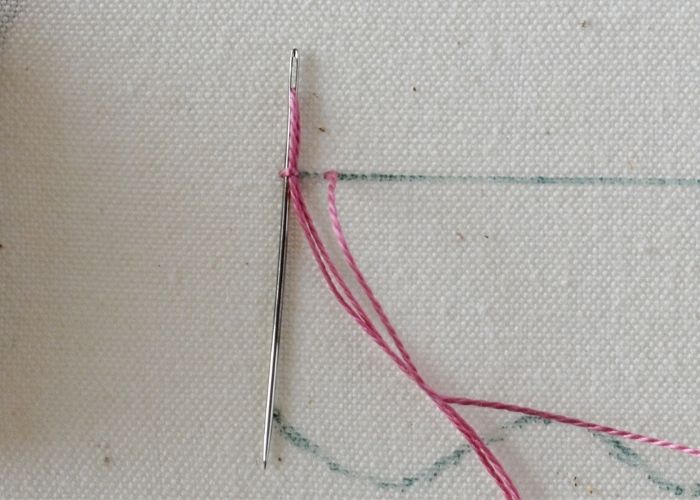 Come ricamare il punto catenella pesante